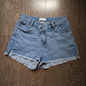 Abercrombie & Fitch High Waisted Denim Mom Shorts Curve Love Size 6/28